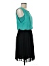 En Focus Studio 100% Polyester Color Block Teal Cocktail Dress Size 6 - photo 4