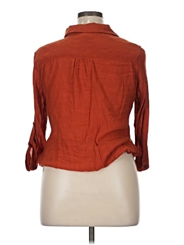DressBarn 3/4 Sleeve Button-Down Shirt (view 2)