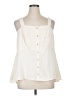 Torrid 100% Polyester Ivory Sleeveless Blouse Size 1X Plus (1) - photo 1