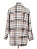 Unbranded Plaid Pink Ivory Coat Size L - photo 2