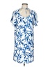 Mango Print Blue Casual Dress Size L - photo 1