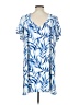 Mango Print Blue Casual Dress Size L - photo 2