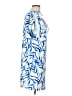 Mango Print Blue Casual Dress Size L - photo 4