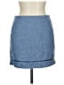 Sandro Solid Blue Denim Skirt Size Lg (3) - photo 1