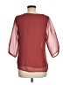 Assorted Brands 100% Polyester Burgundy Pink 3/4 Sleeve Blouse Size M - photo 2