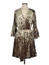 L'Agence Metallic Brown Gold Cocktail Dress Size Med (2) - photo 1
