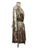 L'Agence Metallic Brown Gold Cocktail Dress Size Med (2) - photo 4