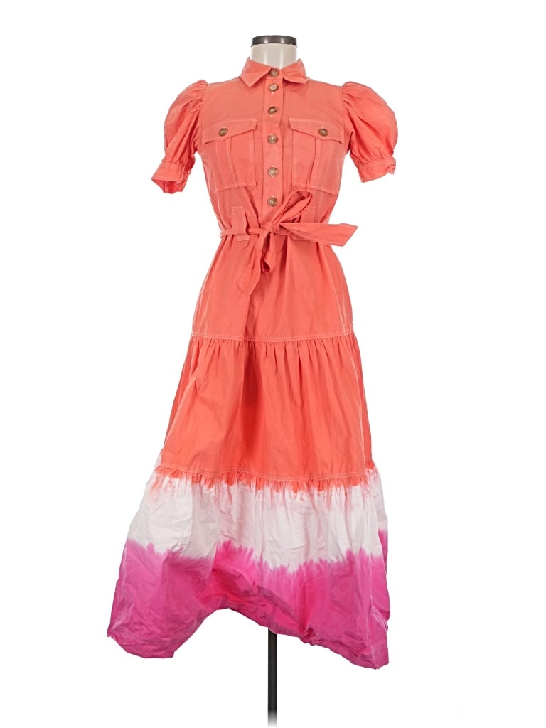 Pre-owned Derek Lam Collective Casual Dress In Orange