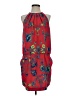 Akira 100% Polyester Print Red Casual Dress Size 4 - photo 1