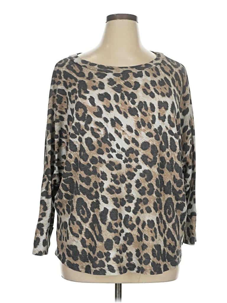 Pre-owned Oddi Long Sleeve T-shirt In Gray