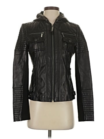 MICHAEL Michael Kors Leather Jacket (view 1)