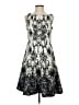 Taylor 100% Polyester Silver Cocktail Dress Size 4 - photo 1
