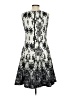 Taylor 100% Polyester Silver Cocktail Dress Size 4 - photo 2