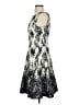 Taylor 100% Polyester Silver Cocktail Dress Size 4 - photo 5