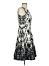 Taylor 100% Polyester Silver Cocktail Dress Size 4 - photo 4