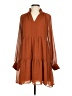 1.State Solid Brown Casual Dress Size S - photo 1