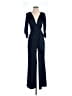 Adrianna Papell 100% Polyester Solid Blue Jumpsuit Size 2 - photo 1