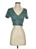Shein Teal Short Sleeve T-Shirt Size 4 - photo 1