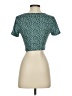 Shein Teal Short Sleeve T-Shirt Size 4 - photo 2