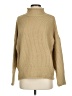 Unbranded 100% Acrylic Solid Tan Turtleneck Sweater Size S - photo 1