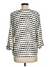 Brixon Ivy 100% Polyester Polka Dots Ivory 3/4 Sleeve Blouse Size M - photo 2