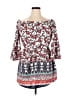Blush 100% Polyester Red 3/4 Sleeve Blouse Size XL - photo 1