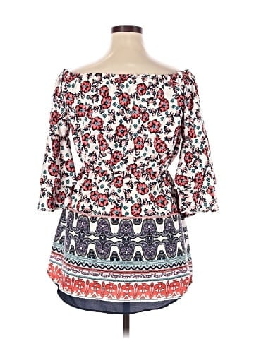 Blush 3/4 Sleeve Blouse (view 2)