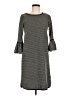 Max Studio Chevron-herringbone Gray Casual Dress Size M - photo 1