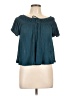 Torrid 100% Polyester Teal Short Sleeve Blouse Size Lg Plus (0) - photo 1
