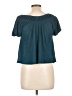 Torrid 100% Polyester Teal Short Sleeve Blouse Size Lg Plus (0) - photo 2
