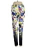 Gaelle Bonheur Paris Floral Purple Ivory Active Pants Size 1 - photo 2