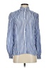 Max Studio Stripes Blue Long Sleeve Blouse Size S - photo 1