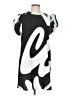 Shein Graphic Black Casual Dress Size L - photo 1