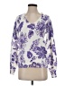 Ann Taylor LOFT Paisley Purple Pullover Sweater Size XS - photo 1