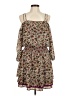Floreat 100% Polyester Floral Brown Casual Dress Size 8 - photo 1