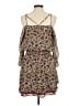 Floreat 100% Polyester Floral Brown Casual Dress Size 8 - photo 2
