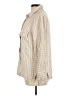 Max Studio Houndstooth Ivory 3/4 Sleeve Button-Down Shirt Size M - photo 5
