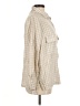 Max Studio Houndstooth Ivory 3/4 Sleeve Button-Down Shirt Size M - photo 4