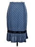 Max Studio 100% Polyester Argyle Blue Formal Skirt Size XS - photo 2
