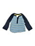 Gymboree 100% Cotton Blue Long Sleeve Henley Size 6-12 mo - photo 1