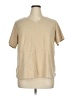 Kathy Ireland 100% Polyester Tan Short Sleeve Top Size 1X - photo 1