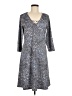Sunny Leigh Paisley Gray Casual Dress Size M - photo 1