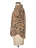 CAbi 100% Polyester Animal Print Brown Short Sleeve Blouse Size XS - photo 5