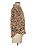 CAbi 100% Polyester Animal Print Brown Short Sleeve Blouse Size XS - photo 4