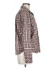 RVCA Plaid Burgundy Long Sleeve Button-Down Shirt Size M - photo 4