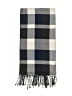 Plush Plaid Gray Blue Scarf One size - photo 2