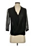 Babaton 100% Silk Black 3/4 Sleeve Silk Top Size XXS - photo 1