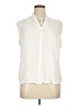 Apt. 9 100% Rayon Ivory Sleeveless Button-Down Shirt Size XL - photo 1