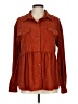 Unbranded 100% Polyester Brown Long Sleeve Blouse Size L - photo 1