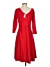 Talbots 100% Wool Solid Red Casual Dress Size S (petite) - photo 2
